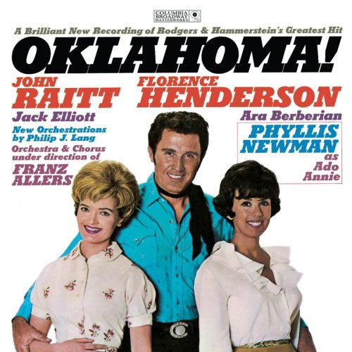 John Raitt, Florence Henderson, Jack Elliott (5), Ara Berberian, Phyllis Newman, Franz Allers : Oklahoma! (Studio Cast Recording) (CD, Album, RE, RM)