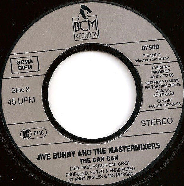Jive Bunny And The Mastermixers : Can Can You Party (7", Single)