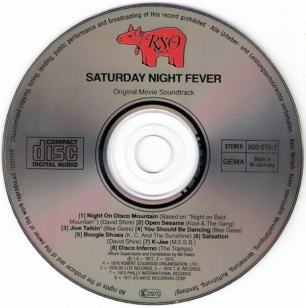 Various : Saturday Night Fever (The Original Movie Sound Track) (2xCD, Album, Comp)