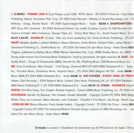 Various : Q-hits 2004 (CD, Comp)