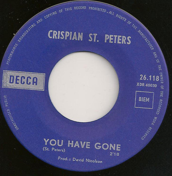 Crispian St. Peters : Almost Persuaded (7", Single)