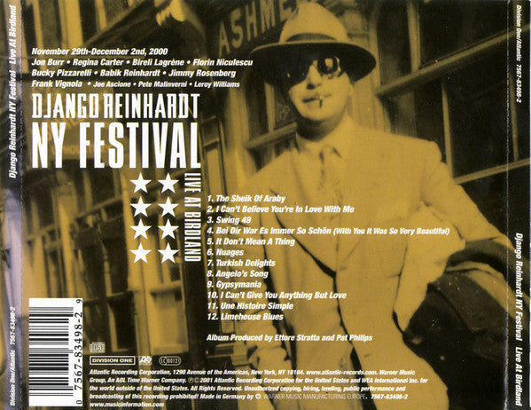 Various : Django Reinhardt NY Festival Live At Birdland (CD, Album)