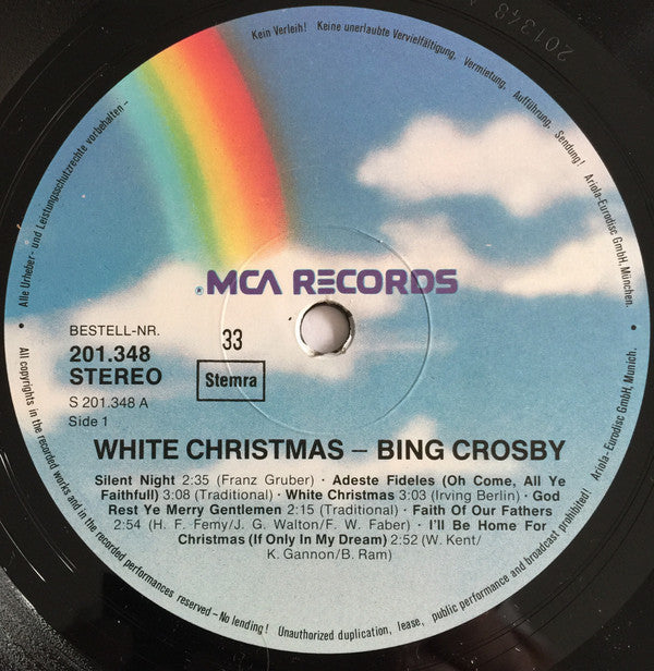 Bing Crosby : White Christmas (LP, Album, RE)