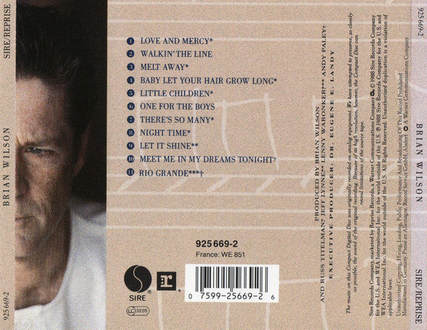 Brian Wilson : Brian Wilson (CD, Album)