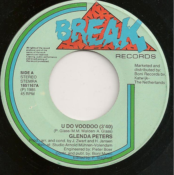 Glenda Peters : U Do Voodoo (7", Single)