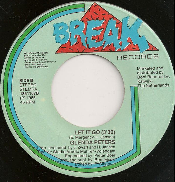 Glenda Peters : U Do Voodoo (7", Single)