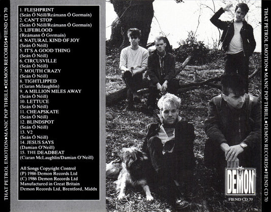 That Petrol Emotion : Manic Pop Thrill (CD, Album)