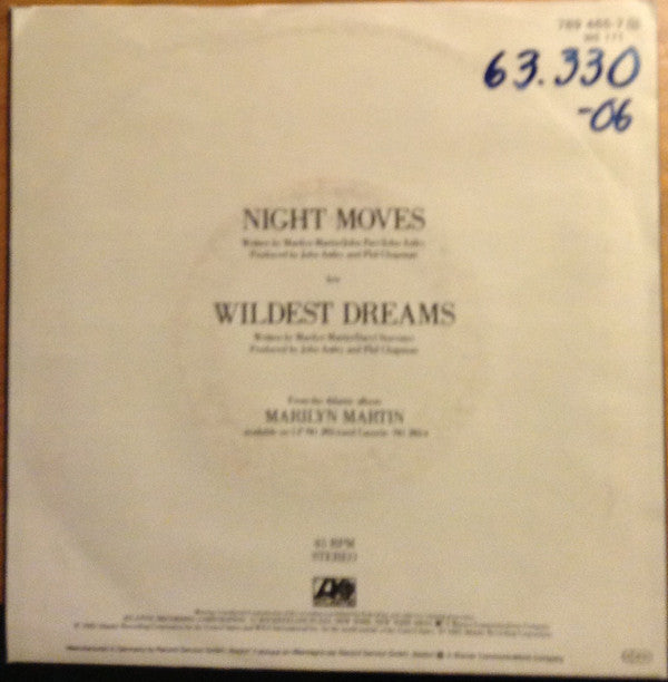 Marilyn Martin : Night Moves (7", Single)