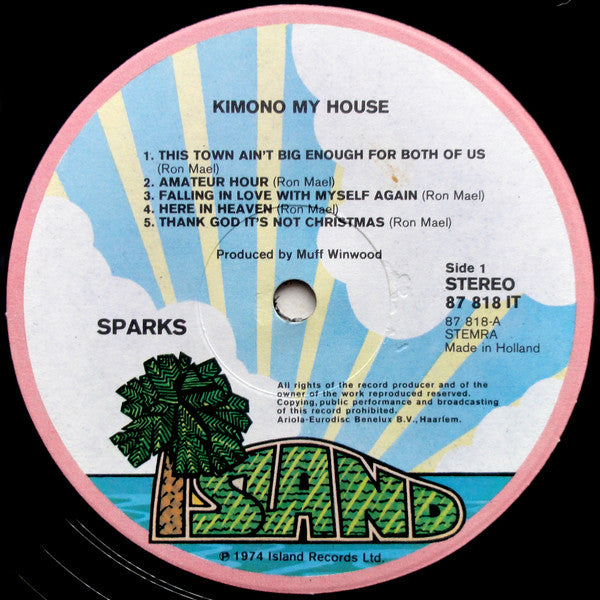 Sparks : Kimono My House (LP, Album)