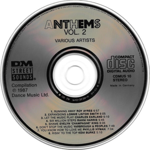 Various : Anthems Volume 2 (CD, Comp)