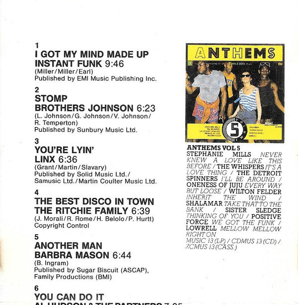 Various : Anthems Volume 3 (CD, Comp)