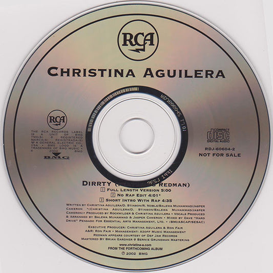 Christina Aguilera : Dirrty (CD, Maxi, Promo)