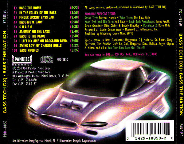 Bass Tech DXJ : Bass The Nation (CD, Album)