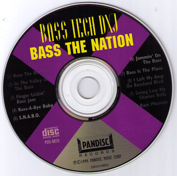 Bass Tech DXJ : Bass The Nation (CD, Album)