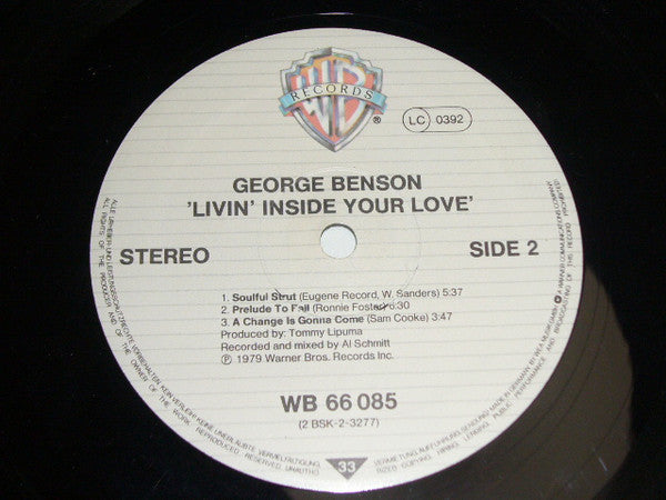George Benson : Livin' Inside Your Love (2xLP, Album, Gat)