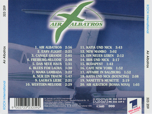 Martin Böttcher & Sein Orchester : Air Albatros (CD, Album)
