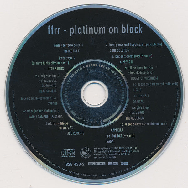 Various : Platinum On Black (CD, Comp)