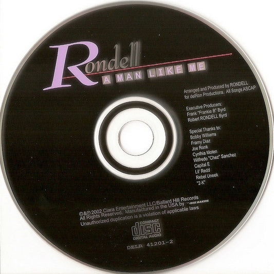 Rondell : A Man Like Me (CD, Album)