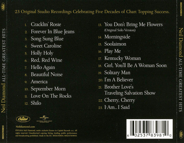 Neil Diamond : All-Time Greatest Hits (CD, Comp, RM)
