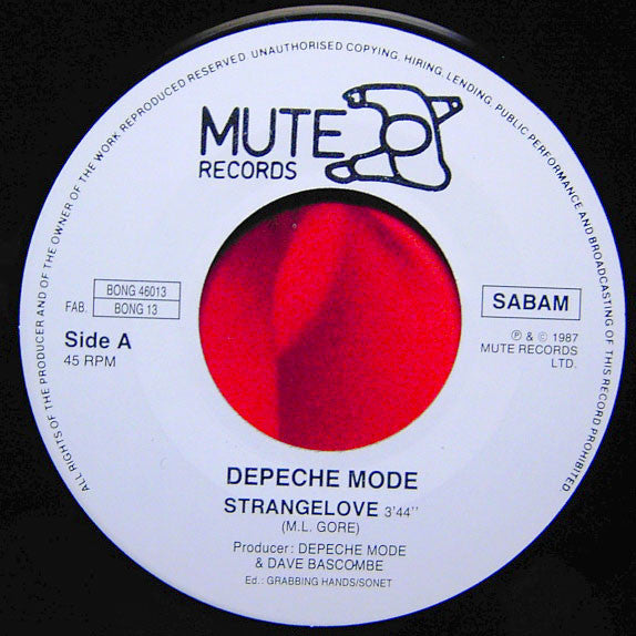 Depeche Mode : Strangelove (7", Single)