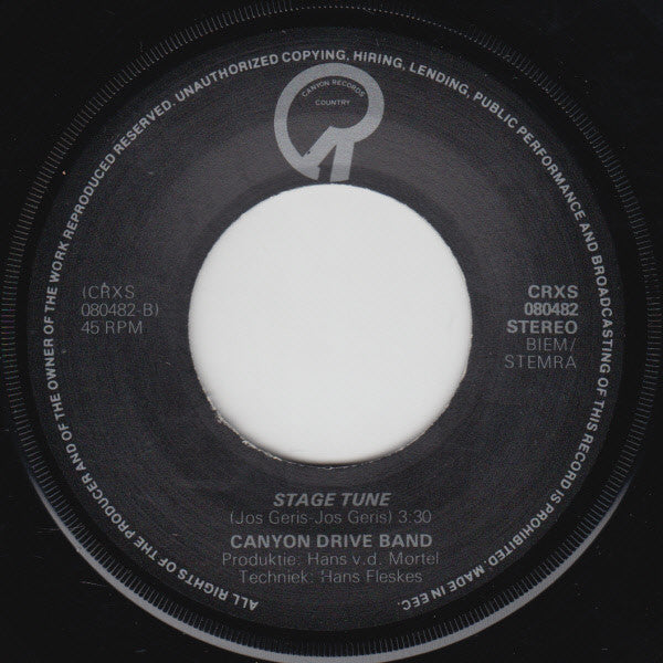 Canyon Drive Band : Leavin' Louisiana In The Broad Daylight (7", Single)