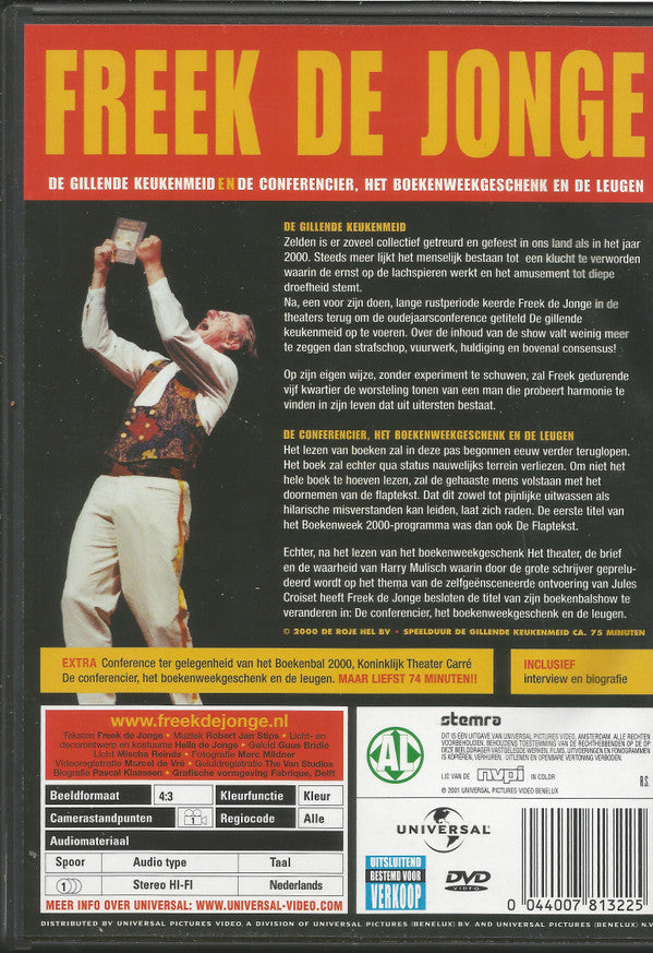 Freek de Jonge : De Gillende Keukenmeid & De Conferencier, Het Boekenweekgeschenk En De Leugen (DVD-V, PAL)