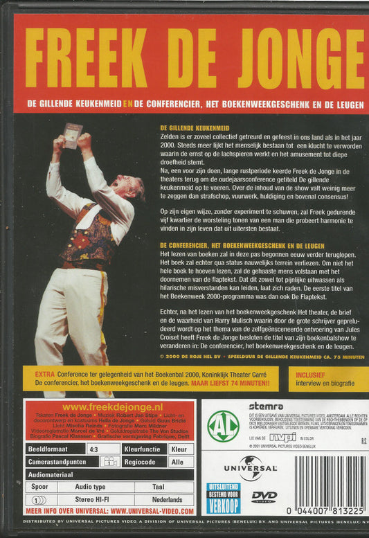 Freek de Jonge : De Gillende Keukenmeid & De Conferencier, Het Boekenweekgeschenk En De Leugen (DVD-V, PAL)