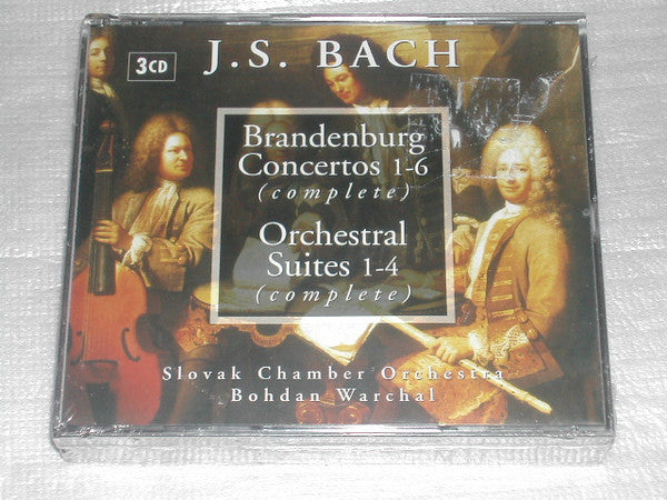 Johann Sebastian Bach - Bohdan Warchal, Slovak Chamber Orchestra : Brandenburg Concertos 1-6 (Complete) / Orchestral Suites 1-4 (Complete) (3xCD, Album, Comp)