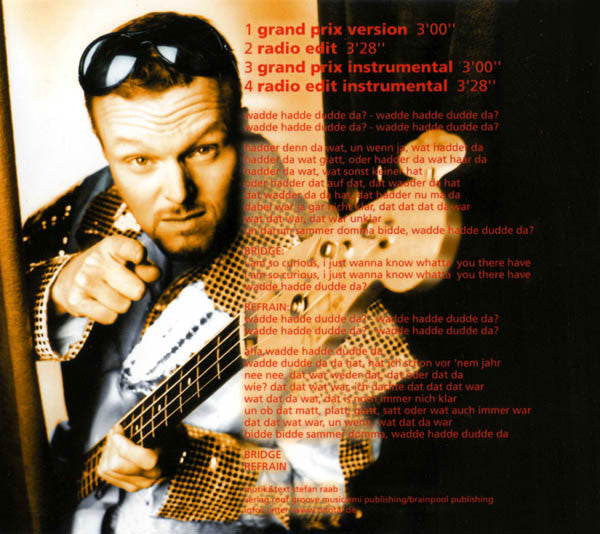 Stefan Raab : Wadde Hadde Dudde Da? (CD, Single)