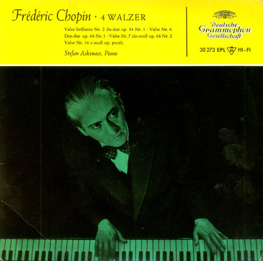 Frédéric Chopin - Stefan Askenase : 4 Walzer (7", EP, Mono)