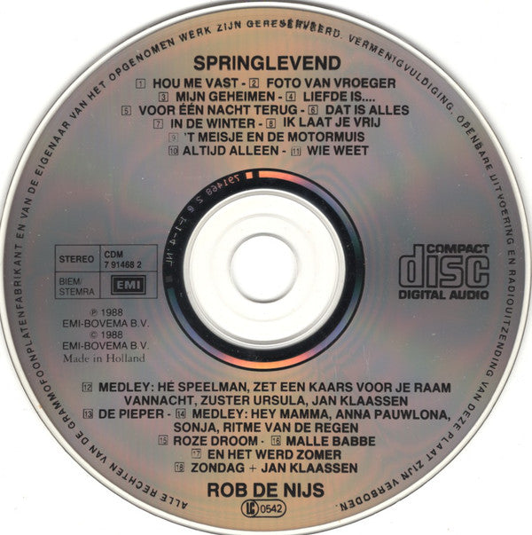 Rob de Nijs : Springlevend (Jubileumconcert '62-'82) (2xCD)