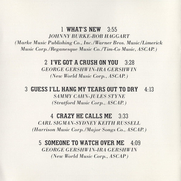 Linda Ronstadt & Nelson Riddle And His Orchestra : What's New (CD, Album, Tar)