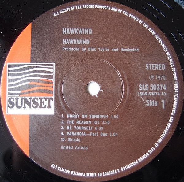 Hawkwind : Hawkwind (LP, Album, RE)