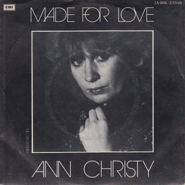 Ann Christy : Made For Love (7", Single)