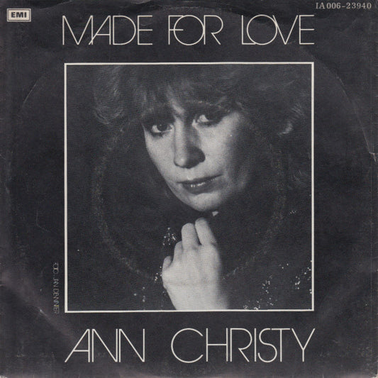 Ann Christy : Made For Love (7", Single)