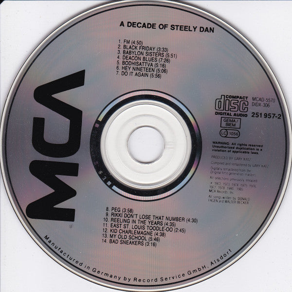 Steely Dan : A Decade Of Steely Dan (CD, Comp, RM)