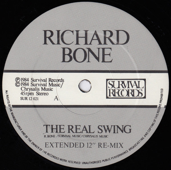 Richard Bone : The Real Swing (12", EP)