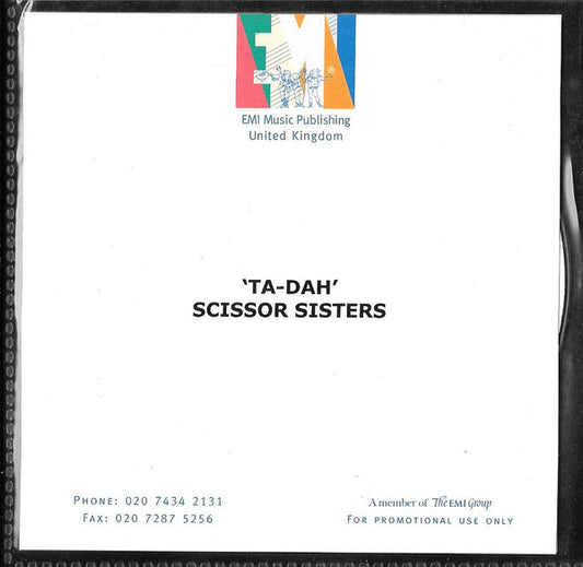 Scissor Sisters : Ta-Dah (CDr, Album, Promo)
