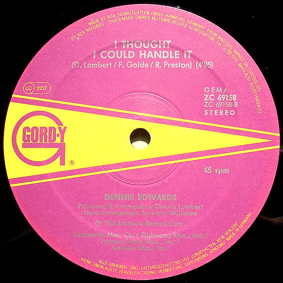 Dennis Edwards : Don't Look Any Further (12", Maxi)