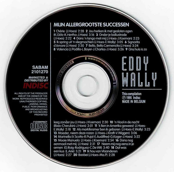 Eddy Wally : Mijn Allergrootste Successen (CD, Comp)