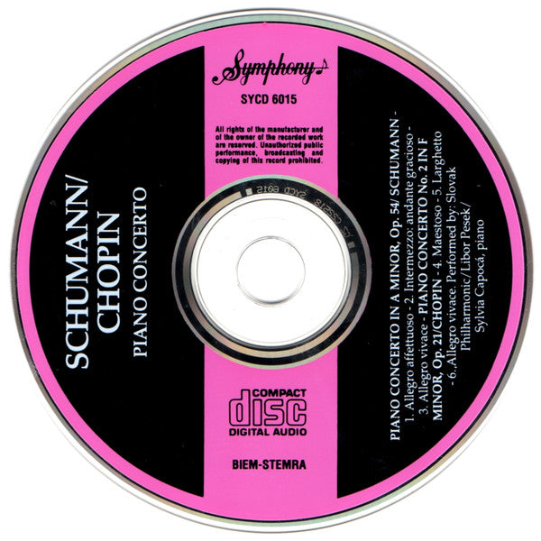 Frédéric Chopin / Robert Schumann : Piano Concerto No. 2 / Piano Concerto (CD)