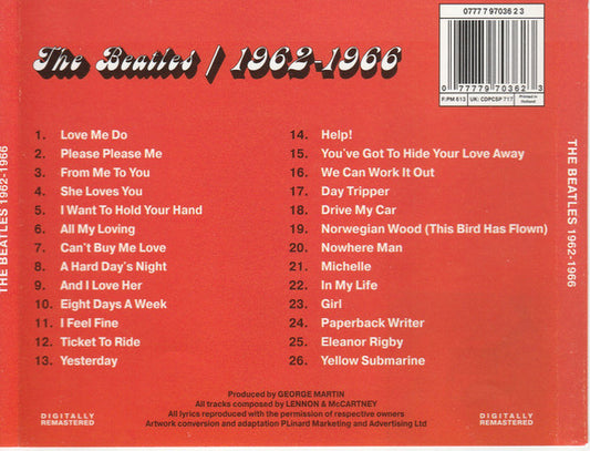 The Beatles : 1962-1966 (CDr, Comp, RE, RM, Unofficial)