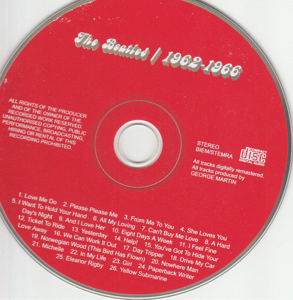 The Beatles : 1962-1966 (CDr, Comp, RE, RM, Unofficial)