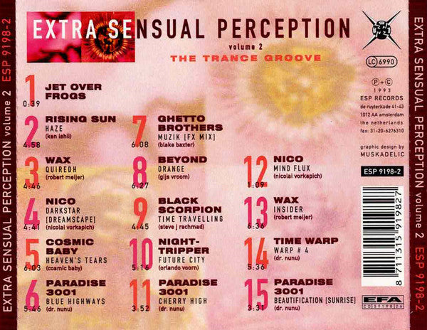 Various : Extra Sensual Perception Volume 2 (The Trance Groove) (CD, Comp)