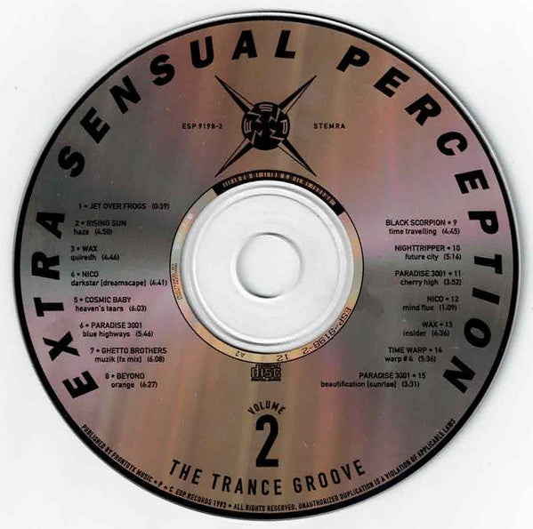 Various : Extra Sensual Perception Volume 2 (The Trance Groove) (CD, Comp)