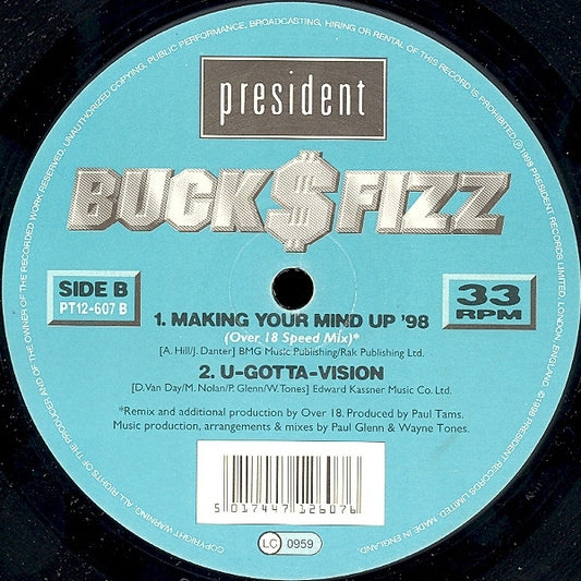 Bucks Fizz : Making Your Mind Up '98 (12")