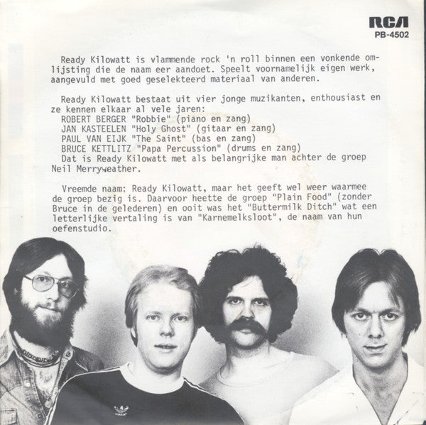 Ready Kilowatt : Mean Streets (7", Single)