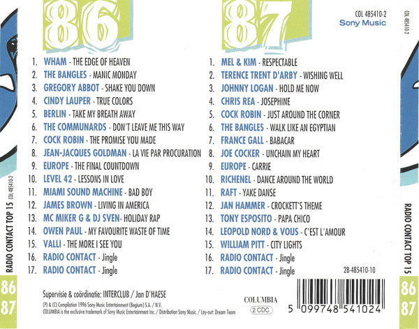 Various : Radio Contact Top 15 (86-87) (2xCD, Comp)