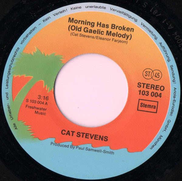 Cat Stevens : Morning Has Broken / Oh Very Young (7", Single)