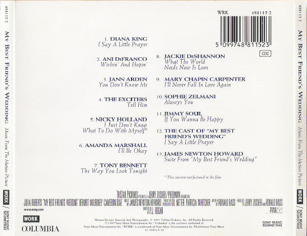Various : My Best Friend's Wedding (Music From The Motion Picture) (CD, Comp)